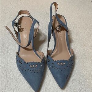 Kelly & Katie Blue Cutout Heels